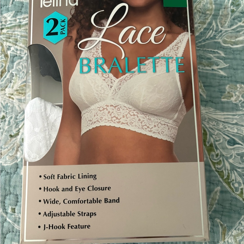 Felina Lace Bralette 2-Pack in White
